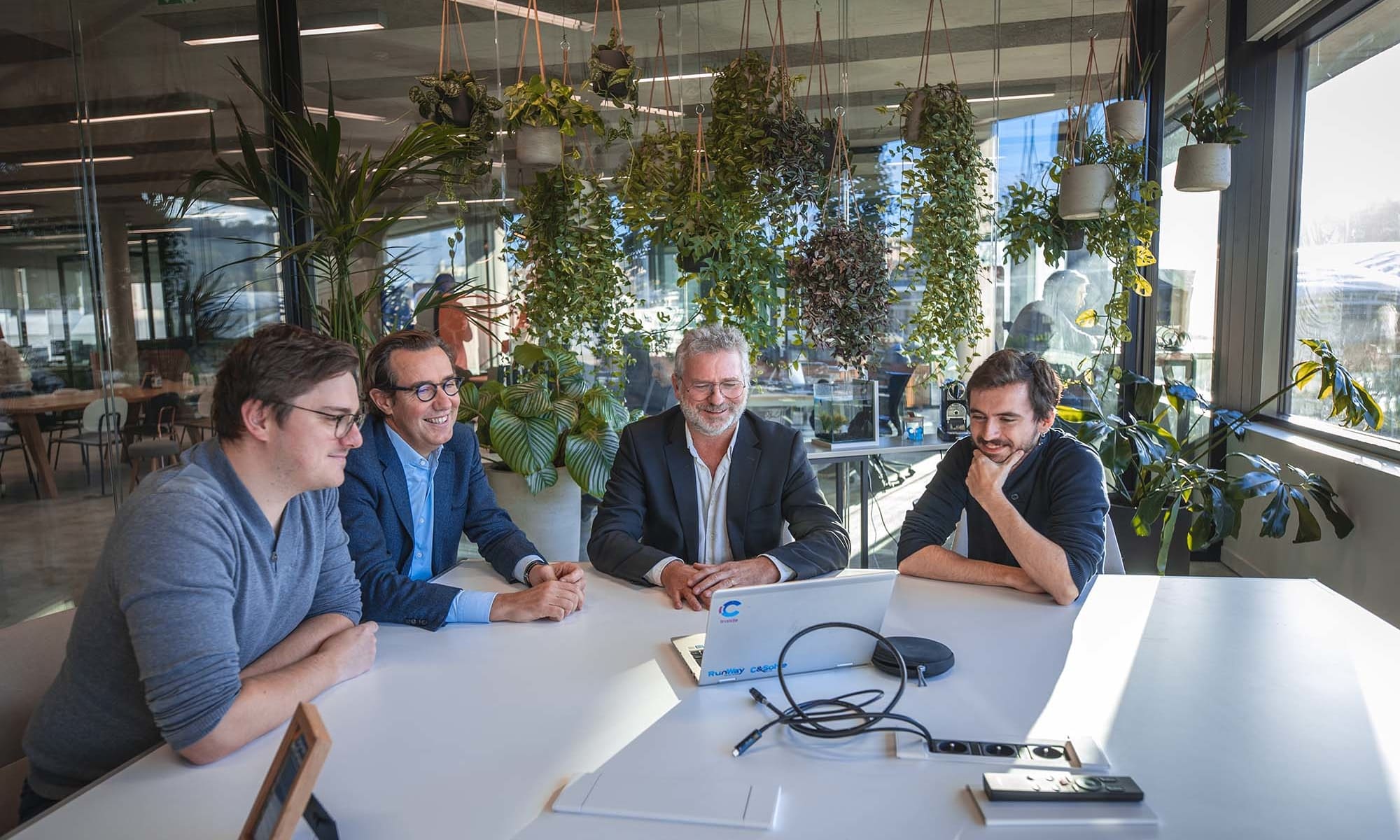 staff meeting in our Lyon office